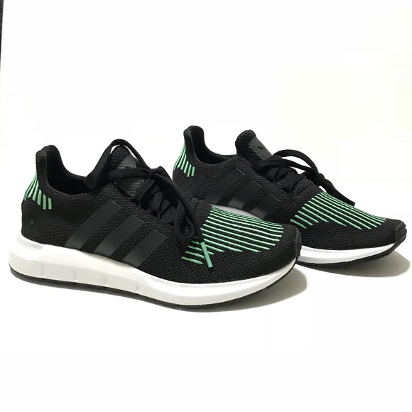 FIRM $ adidas swift run black & white shoes - Picture 5 of 5